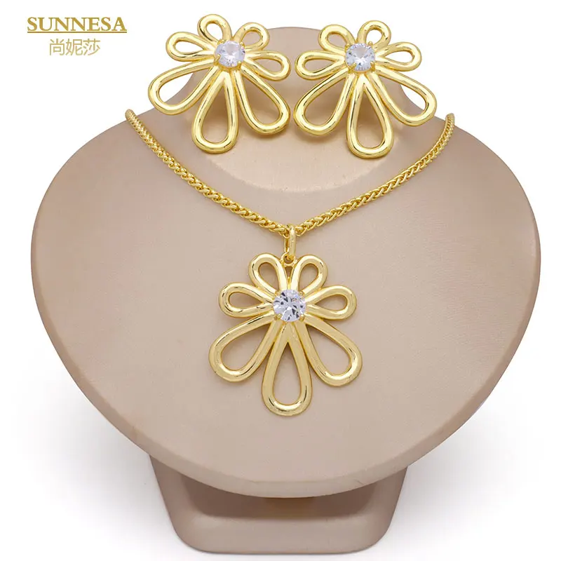 SUNNESA набор украшений из меди с позолотой