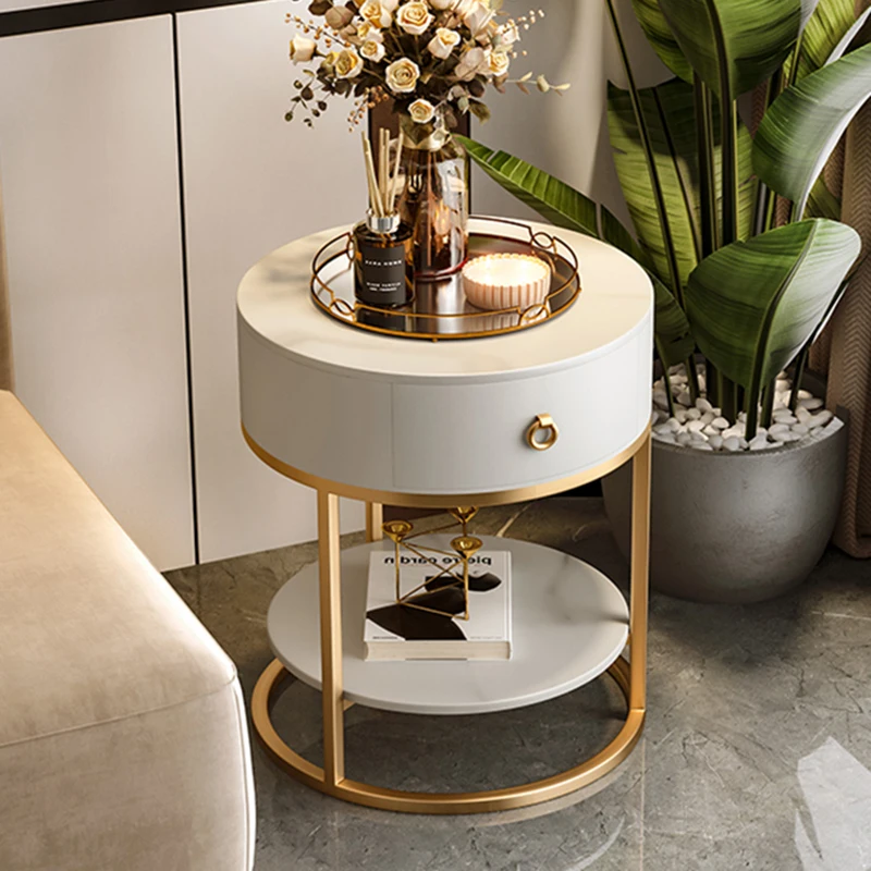 

Accent Modern Small End Table Tv Round Television Storage Round Tables Living Room Side Stolik Kawowy Bedroom Furnitures T50CJ