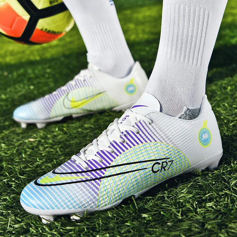 New Youth Professional Long Spike Soccer Shoes Adult Broken Spike Soccer Shoes Student Large Size Training Shoes 35-45#