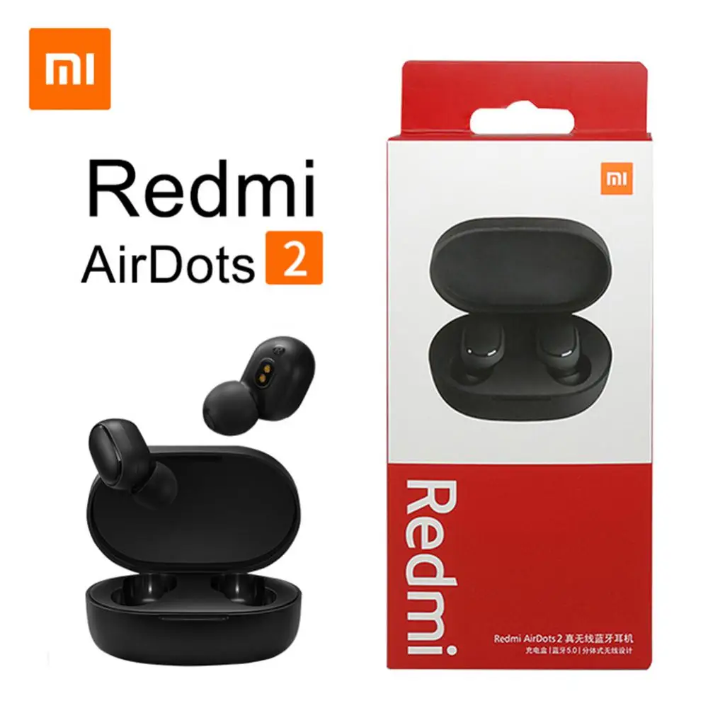 

Новинка 2022, беспроводные наушники Xiaomi Redmi AirDots 2 True, новинка 5,0, наушники, гарнитура IPX4, водонепроницаемая гарнитура