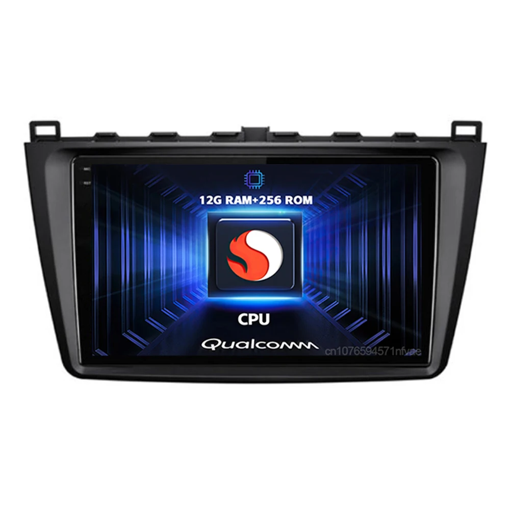 Фото Автомобильное радио Qualcomm Android 15, для Mazda 6 II GH 2007-2012, беспроводной Carplay, Android, авто, мультимедийный плеер, навигация, стерео DVD №2