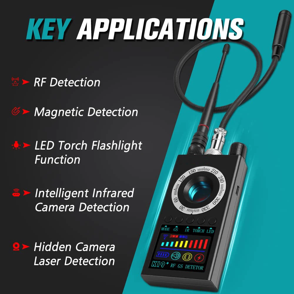 Enlarge Hidden Camera detectors Bug Anti spy Portable rf Scanner Camera Finder for Listening Device GPS Tracker in Office