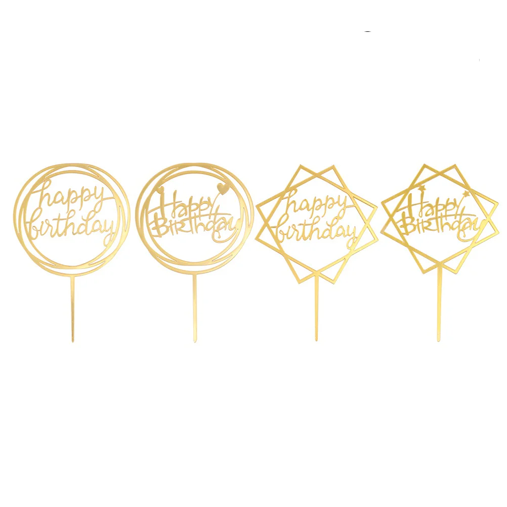 

6 Pcs Birthday Cake Decorations Cake Supplies Cake Decorations Dessert Table Decorative Supplies Birthday Decorations