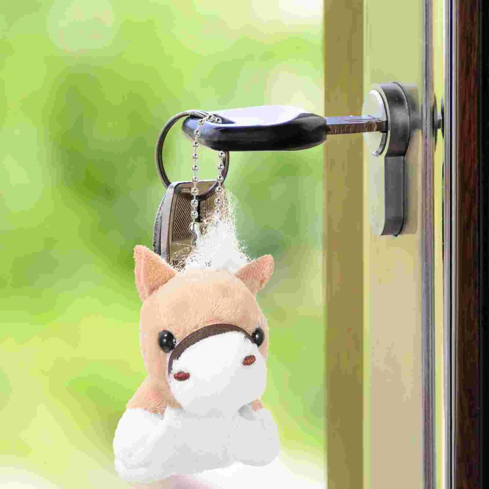 Malone Plush Pendants Key Chain Charms Soft Ornaments Stuffed Horse Backpack Hanging Decor