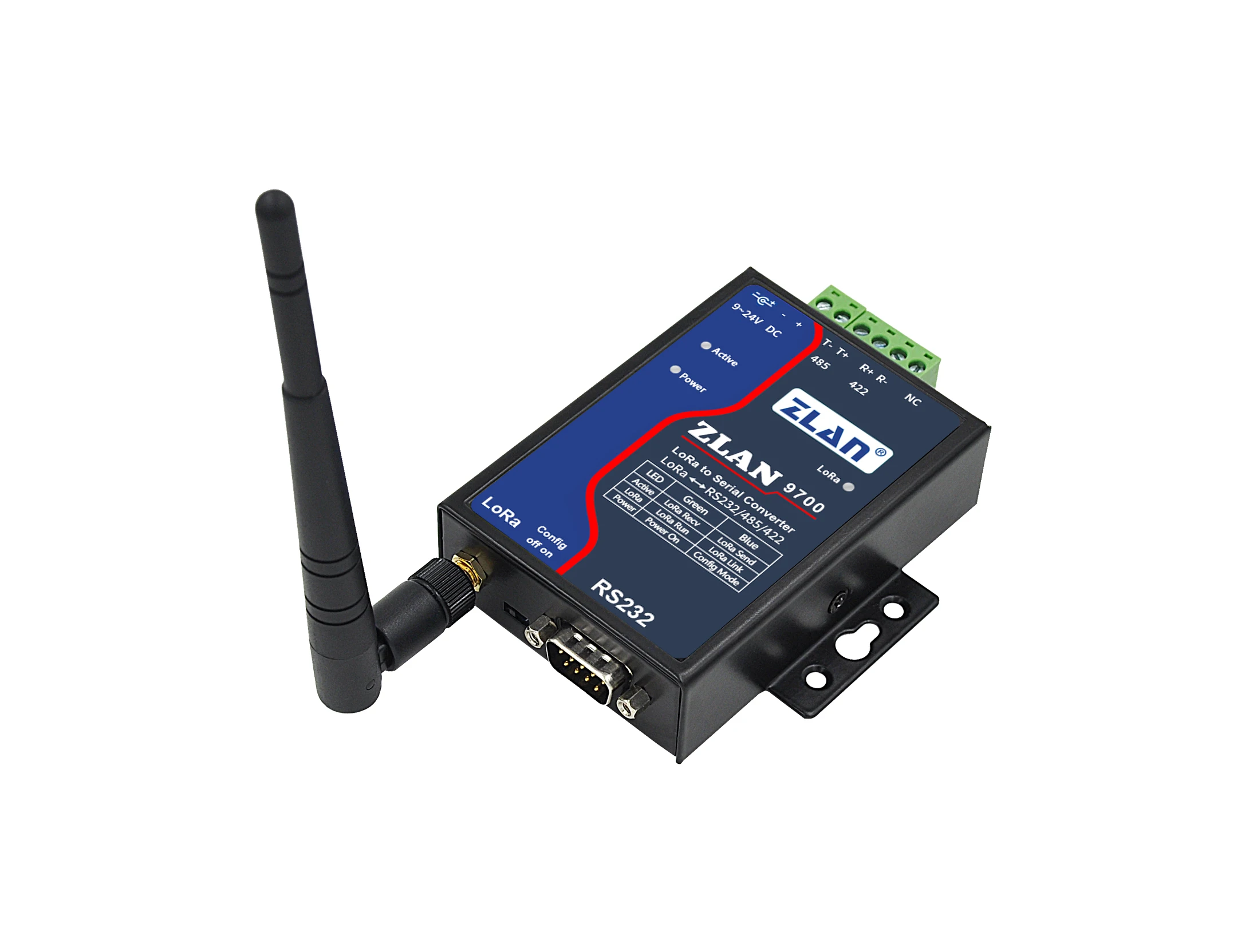 Беспроводной модуль lora serial RS232 RS485 RS422 для преобразователя loRa ZLAN9700