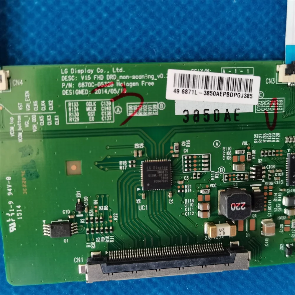 6871L-3850A/D Φ LVDS 6870C-0532B материнская плата для 49HE4000 T-CON 49LK6100PLB 49LJ624V 49lf500 |