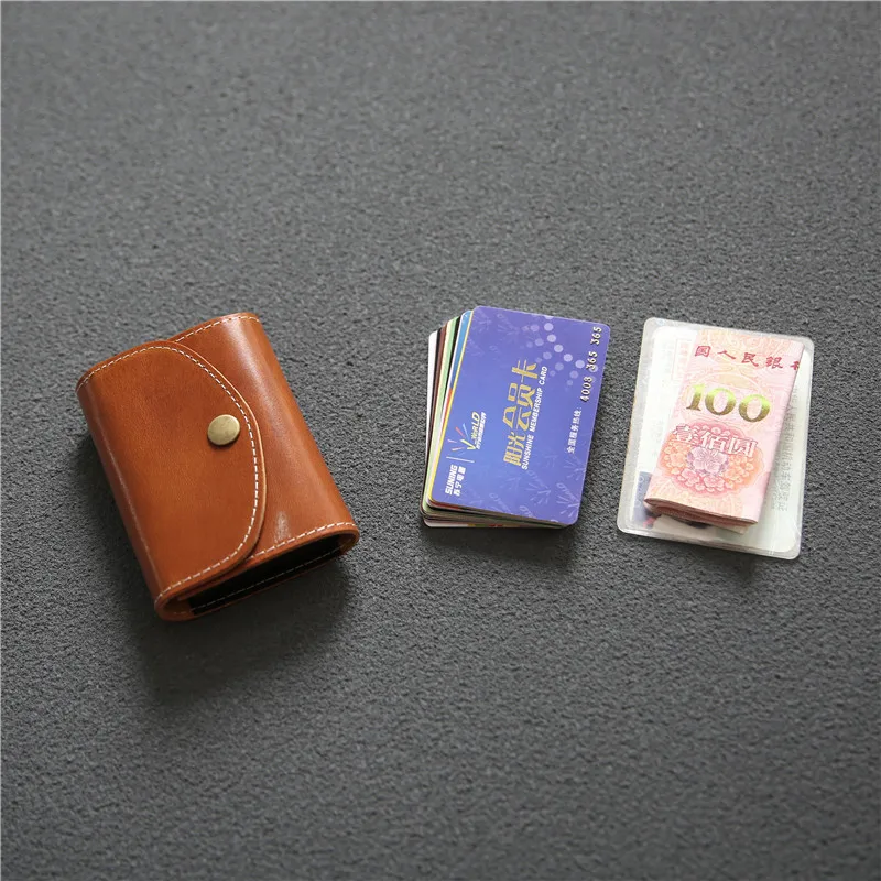 SIKU genuine leather men's card holder famous brand men wallet case