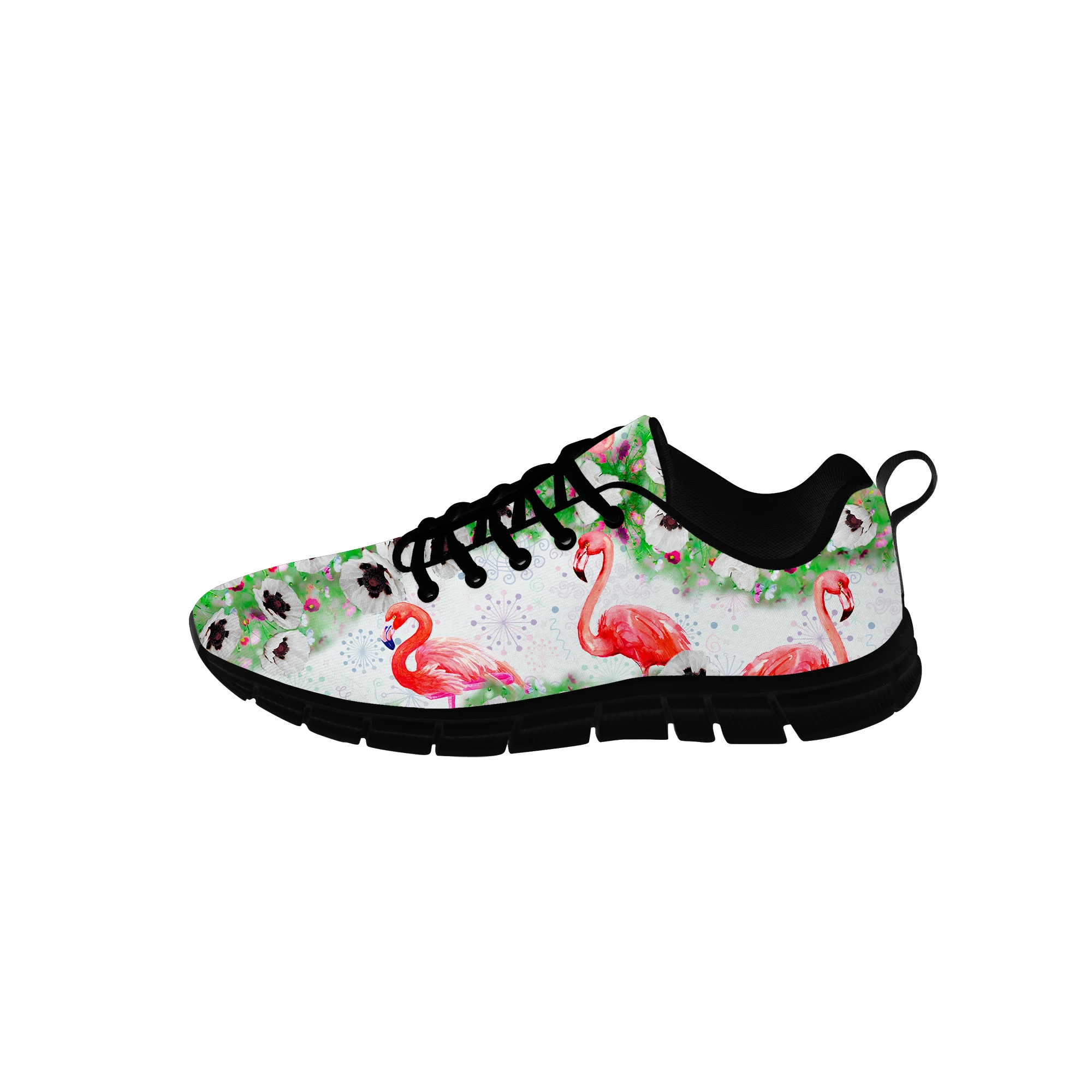 

Кроссовки с низким берцем и 3D-принтом фламинго, повседневная обувь для подростков, для косплея, дышащие легкие кеды