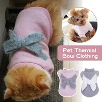 pet small dog cat jumper winter warm sweater knitwear jacket coat puppy bowknot sweater jacket coat vest clothes xs 2xl