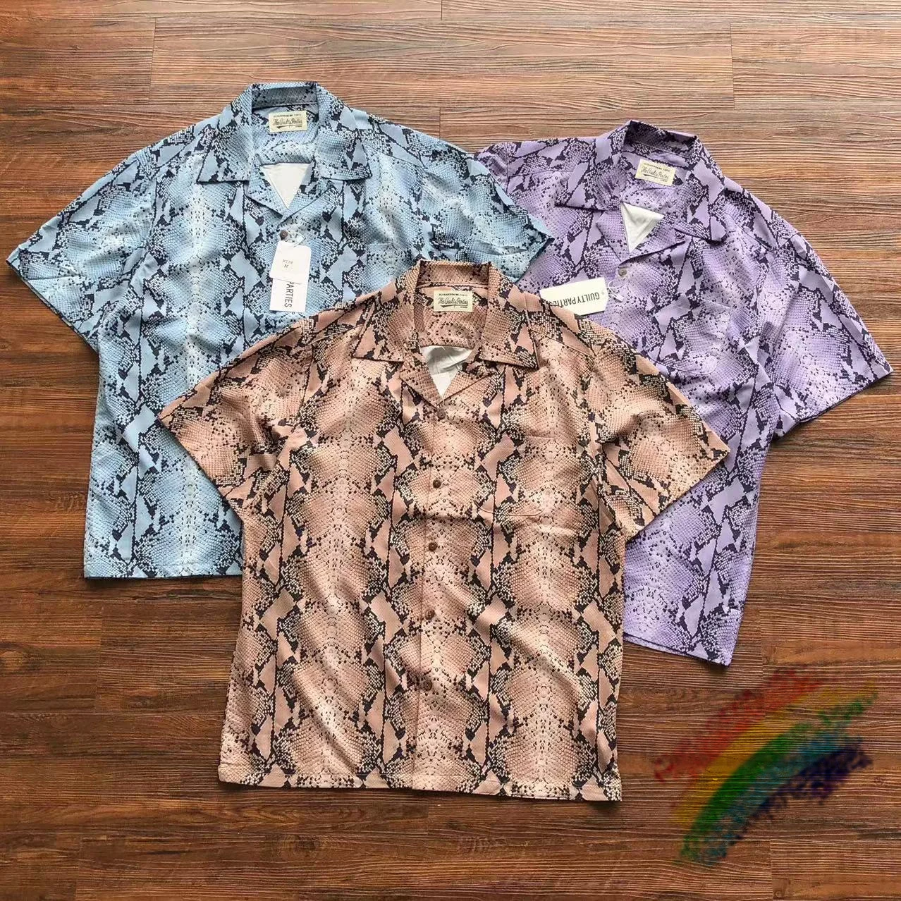 

Футболка Мужская/женская летняя с принтом, Повседневная Уличная одежда с точечным принтом «Wacko Maria», гавайская пляжная рубашка с лацканами и карманами