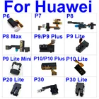 Новый гибкий кабель с аудиоразъемом для Huawei P6 P7 P8 P9 P10 P20 P30 Lite Mini Plus 2016 P8 Max наушники гибкие Ленточные детали