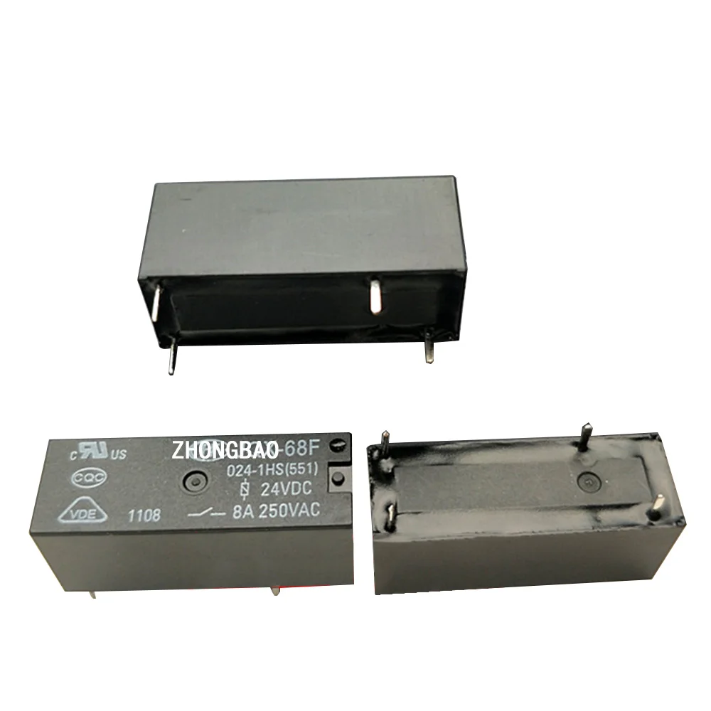 

JQX-68F 024-1HS HF68F 4 24VDC 8A 24V