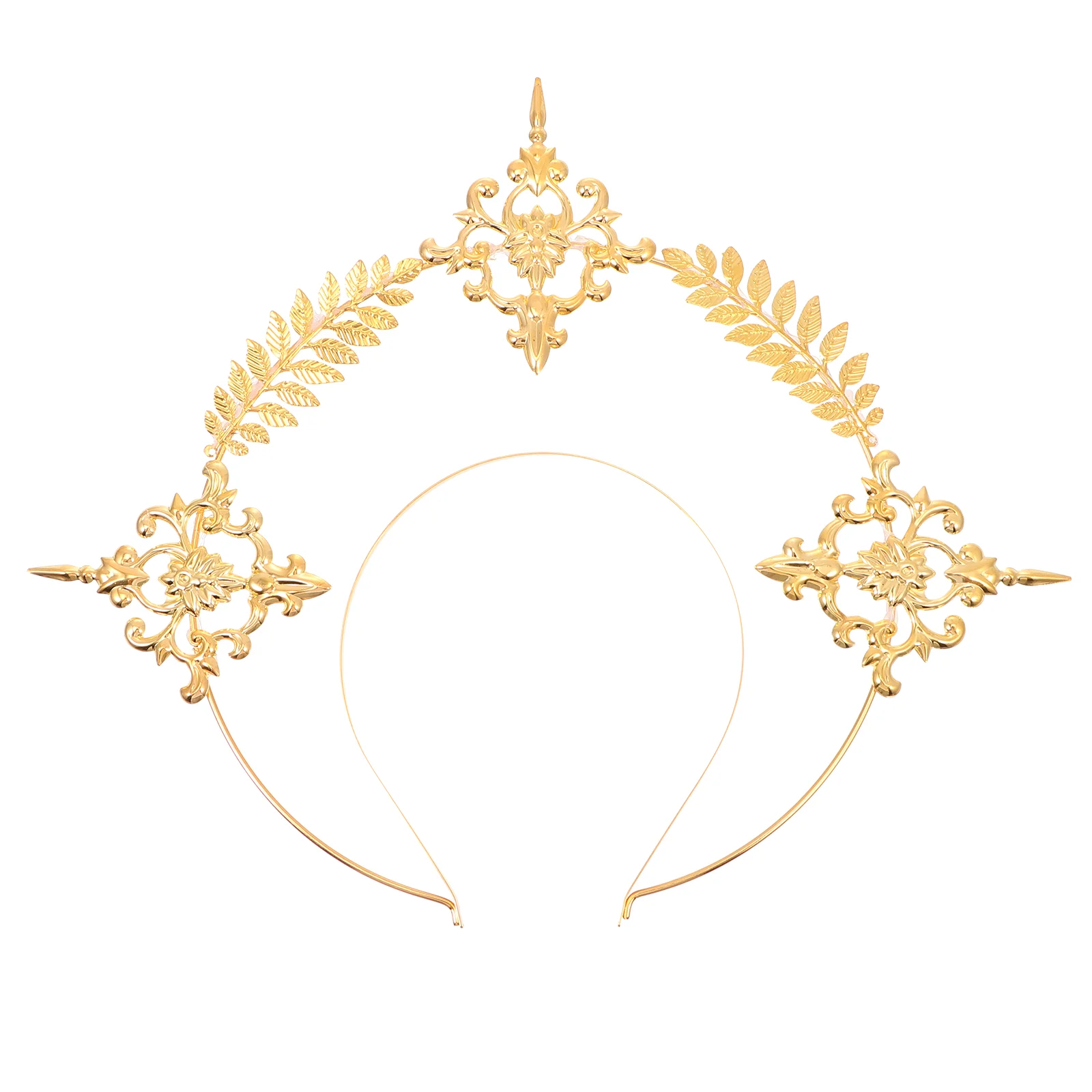 

Crown Goddess Crown Mary Goddess Headband Bridal Wedding Headpiece for Style 2