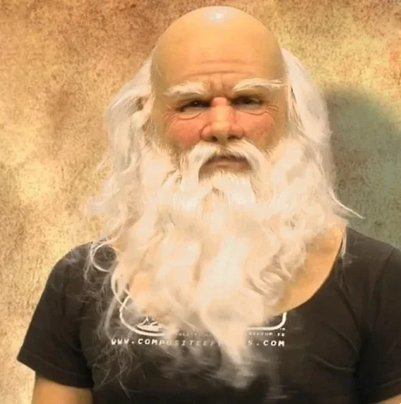 Новая маска старика вечеринка на Хэллоуин апрельский день дурака морщины полная