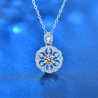 real 0 5 carat d color moissanite pendant for women 18k gold plated 100 925 sterling silver wedding party fine jewelry gift