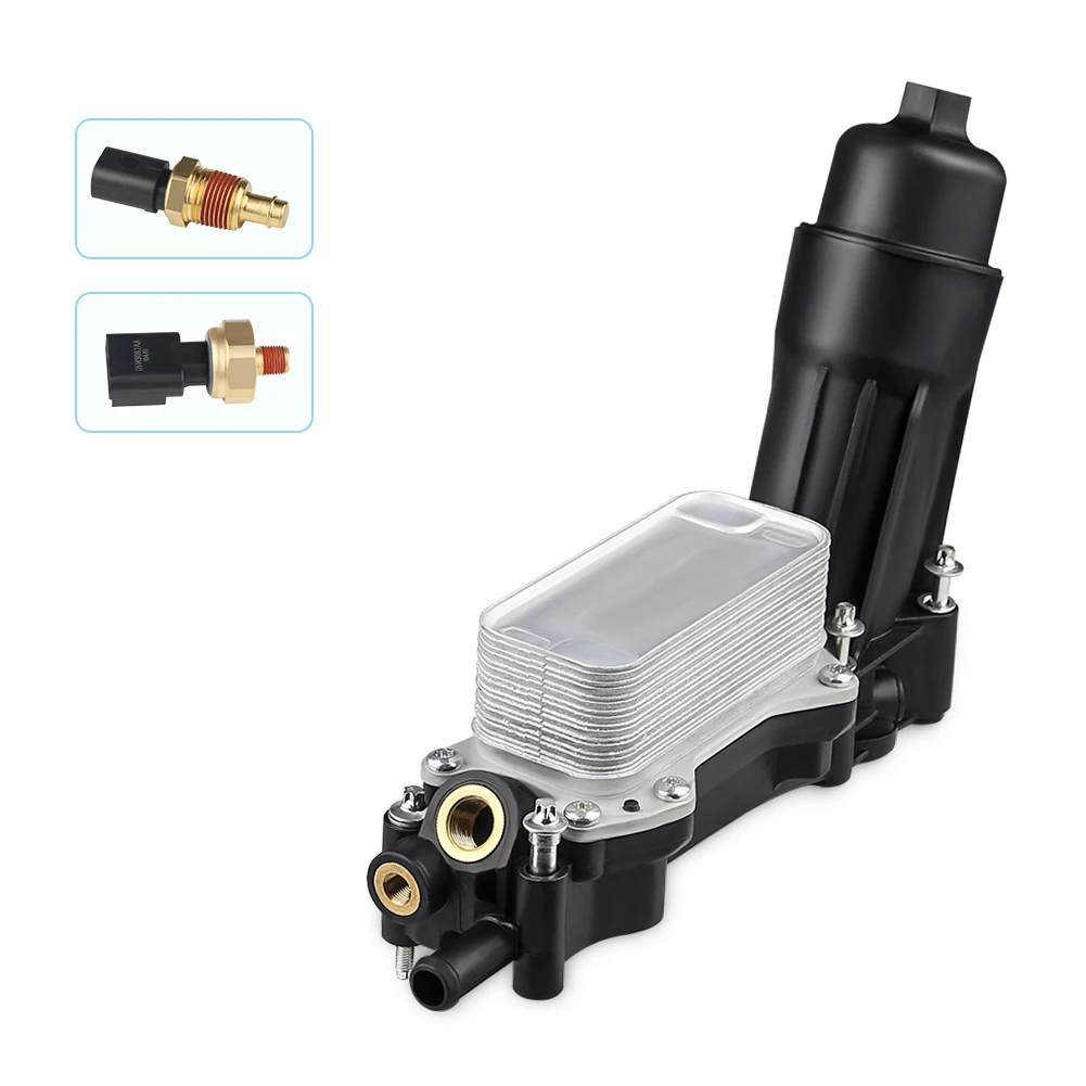 

Engine Oil Cooler Filter With Housing Cooler For 14-17 Dodge Jeep Chrysler 68105583AF Compatible Engine Assembly Replacement