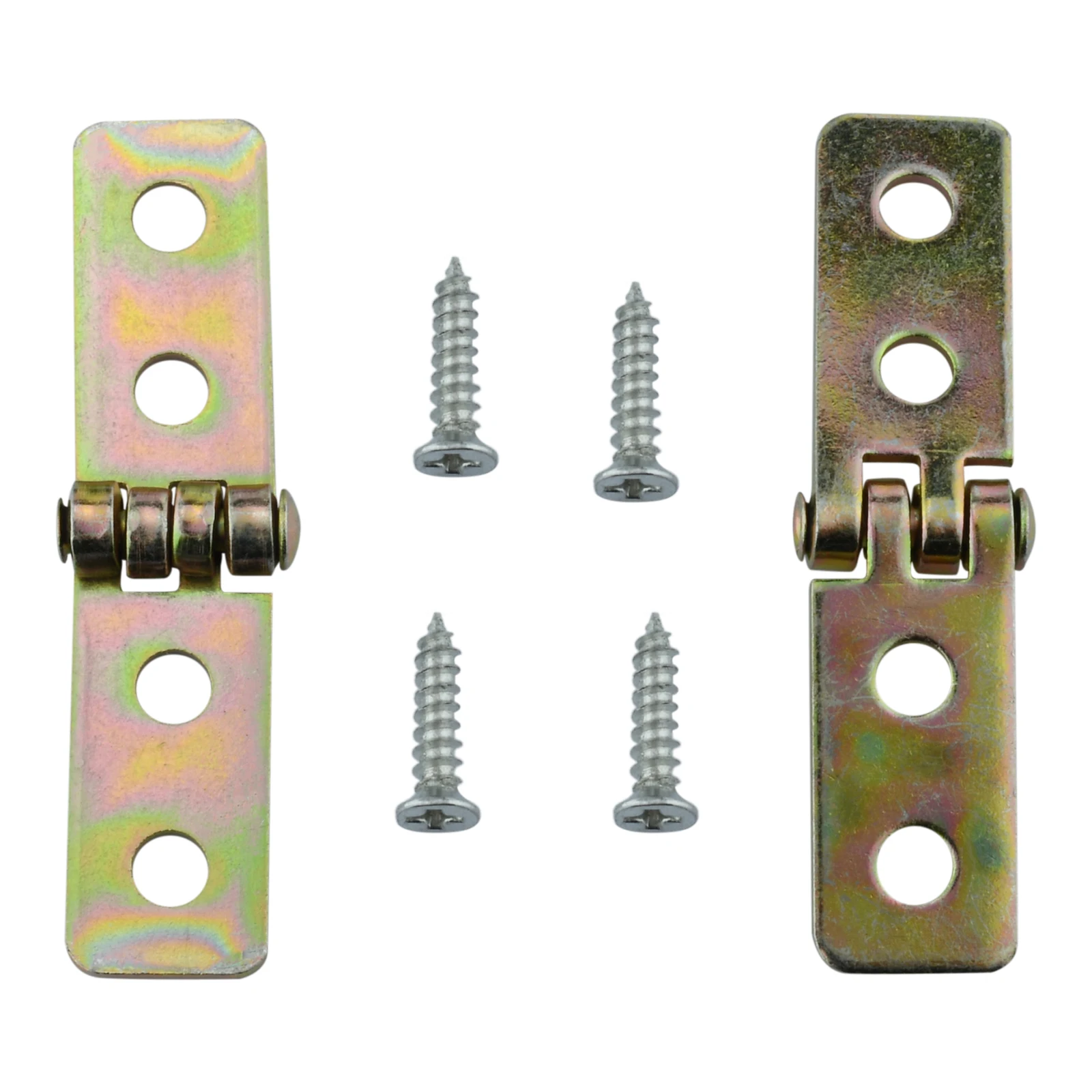 

Colored Zinc Folding Hinges for Bathroom Cabinet Mechanical Industrial Equipment Door Window Hardware Accessories with Screws