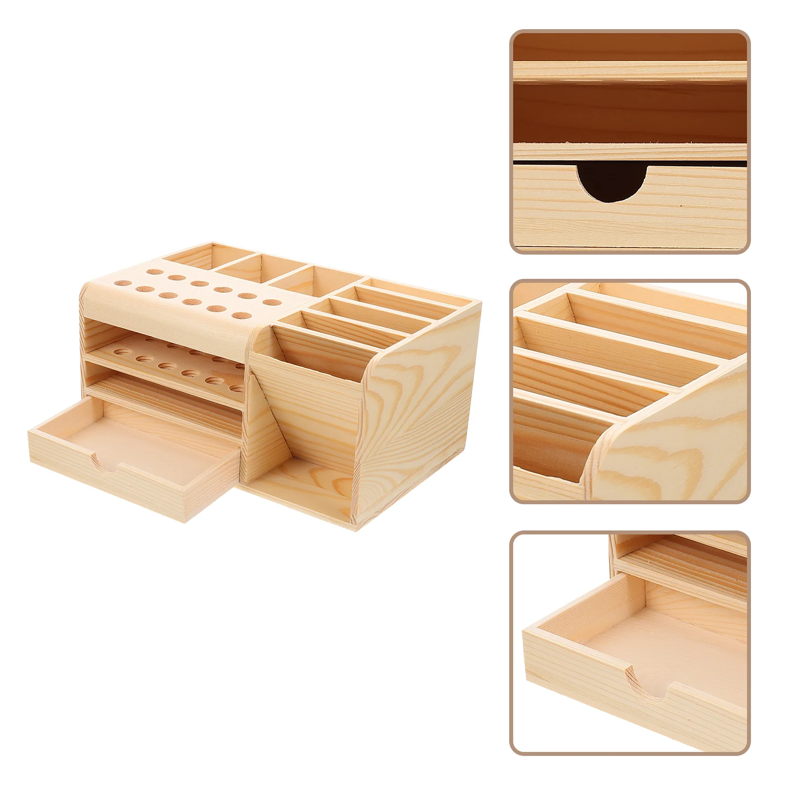 

Настольный органайзер, креативный держатель для всякой всячины, многосеточный стационарный ящик, удобный держатель с дистанционным управл...