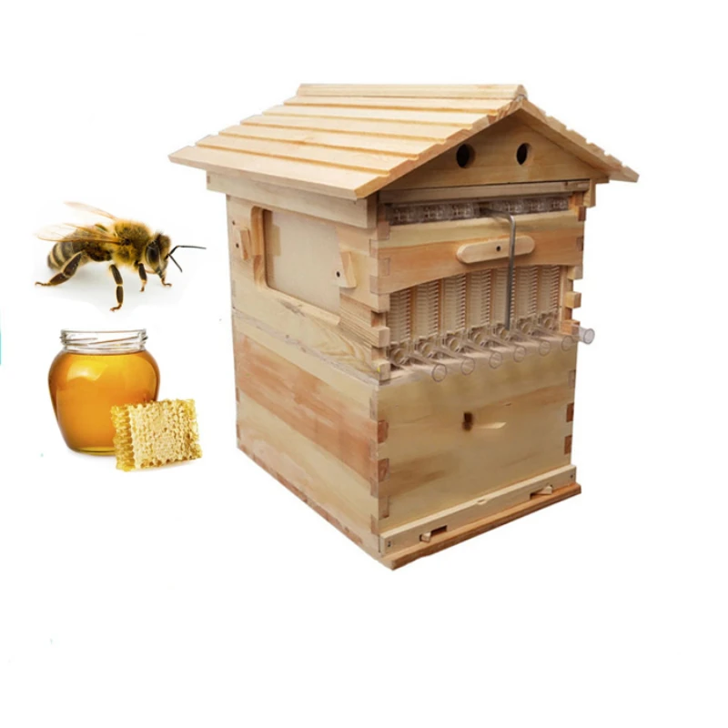 

hot product wooden self-flowing bee keeping equipment bee hive/bee box