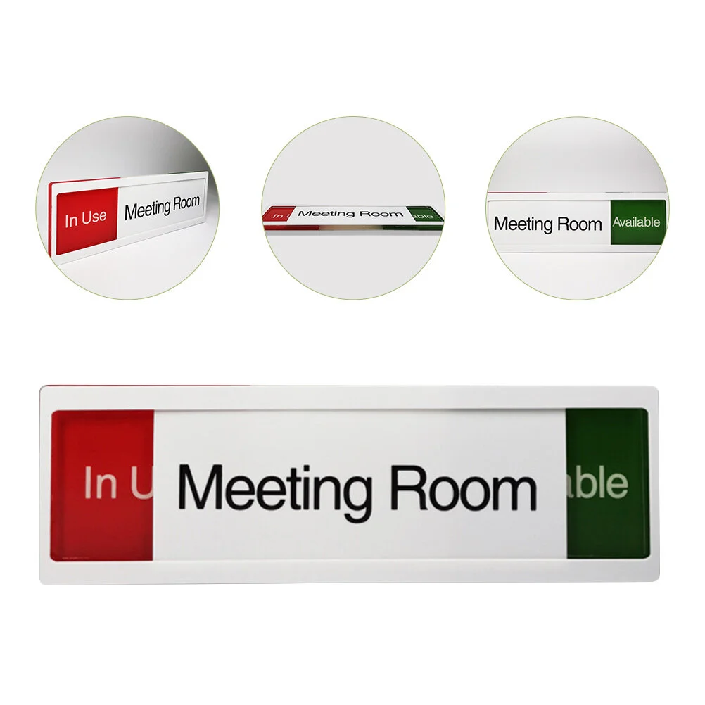 

Privacy Door Indicator Sign Meeting Room Available Sign for Business Door