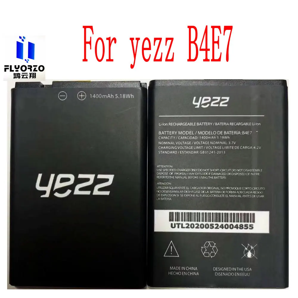 

New High Quality 1400mAh B4E7 Battery For yezz B4E7 Mobile Phone