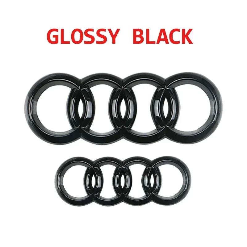 

2 шт. накладки-эмблемы из АБС-пластика на переднюю решетку и задний багажник для Audi A3 A4 A5 A6 A7 A8 Q2 Q3 Q5 Q7 Q8 Q5L, аксессуары