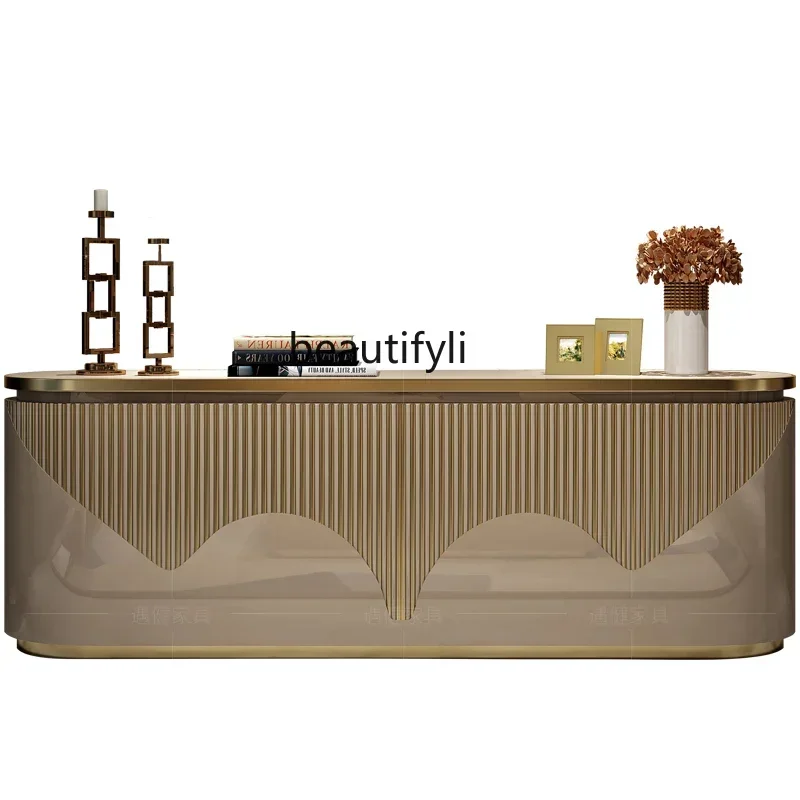 C Light роскошный шкаф для телевизора процесс выпечки краски в постмодернистском