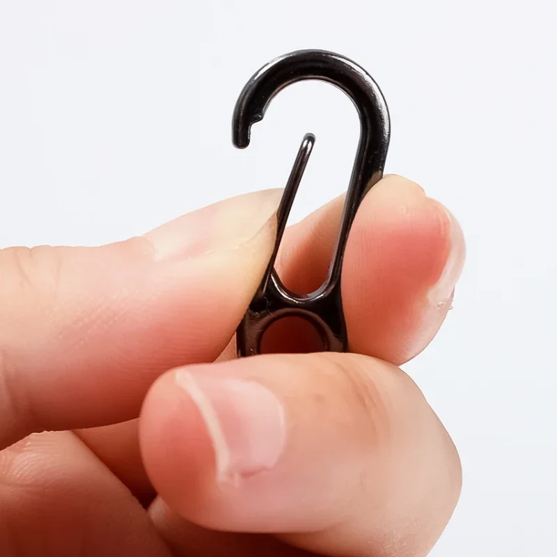 5/10 шт. мини-карабин брелок с D-образным кольцом пружинные зажимы алюминиевый