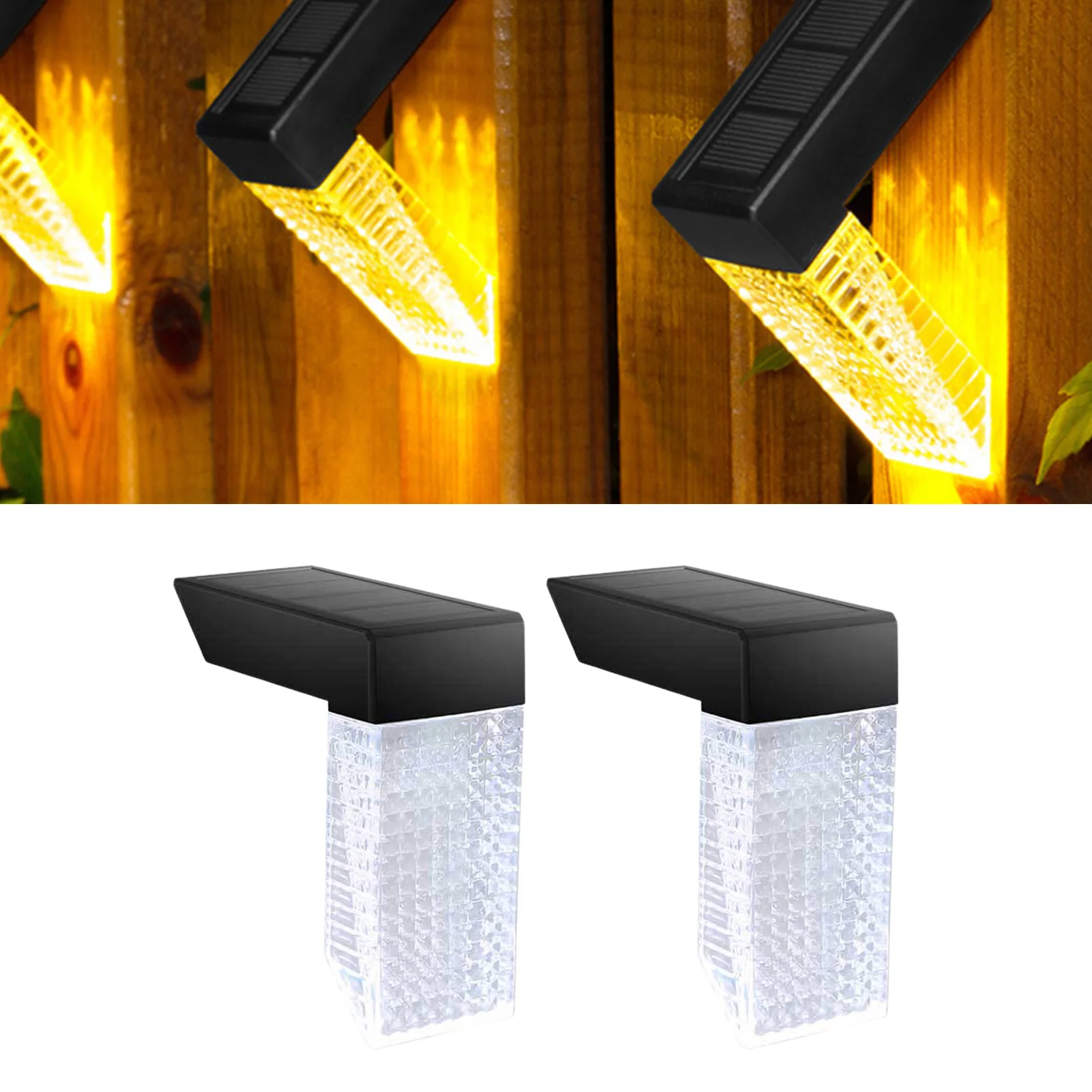 

Solar Outdoor Stair Lights Outdoor Lighting Garden Decoration Long Working Time Fence Lights For Stairs Fences Terraces Garden