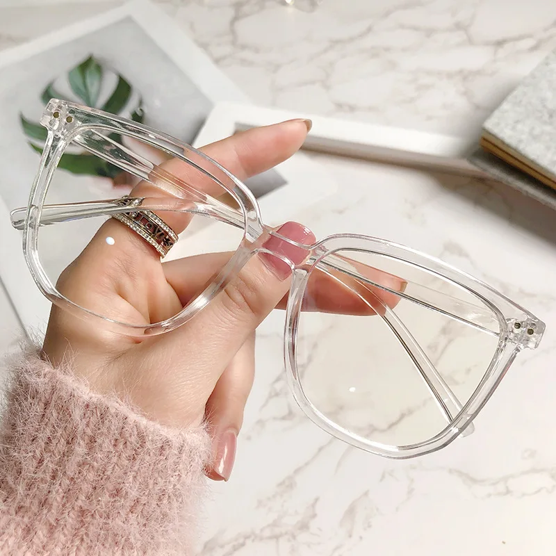 

Fashion Vintage Oversized Anti Blue Light Glasses Office Computer Goggles Unisex Round Frame Anti Radiation Video Gaming Eyewear