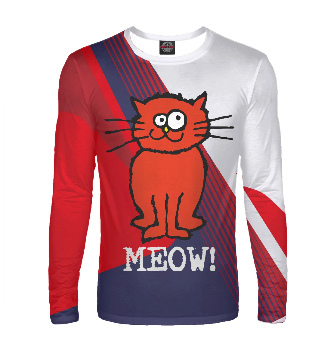 Лонгслив Красный кот Коты