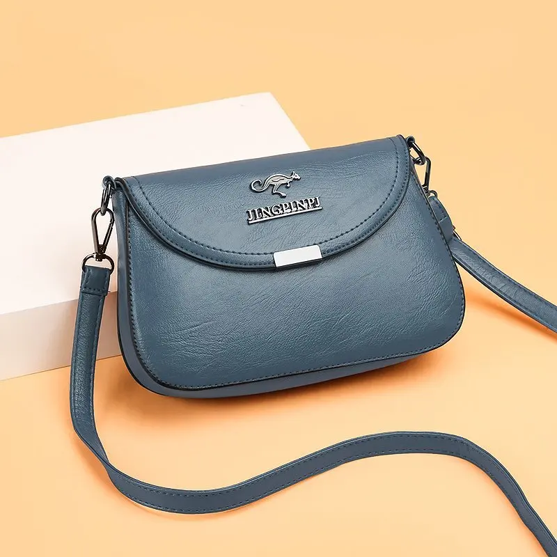 Новая женская сумка через плечо из мягкой кожи с текстурой модная маленькая