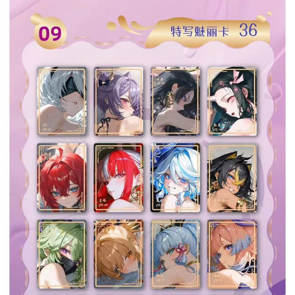 No Doubt To Getting Wet Collection Cards Cute Girls Hyūga Hinata Anya Forger Nami Anime Эксклюзивные карты персонажей