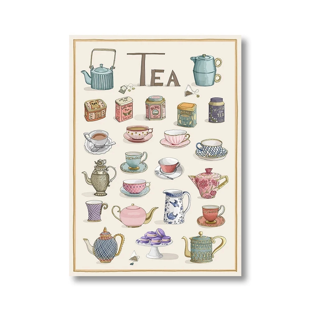 

Печать на холсте "Чашки чая"