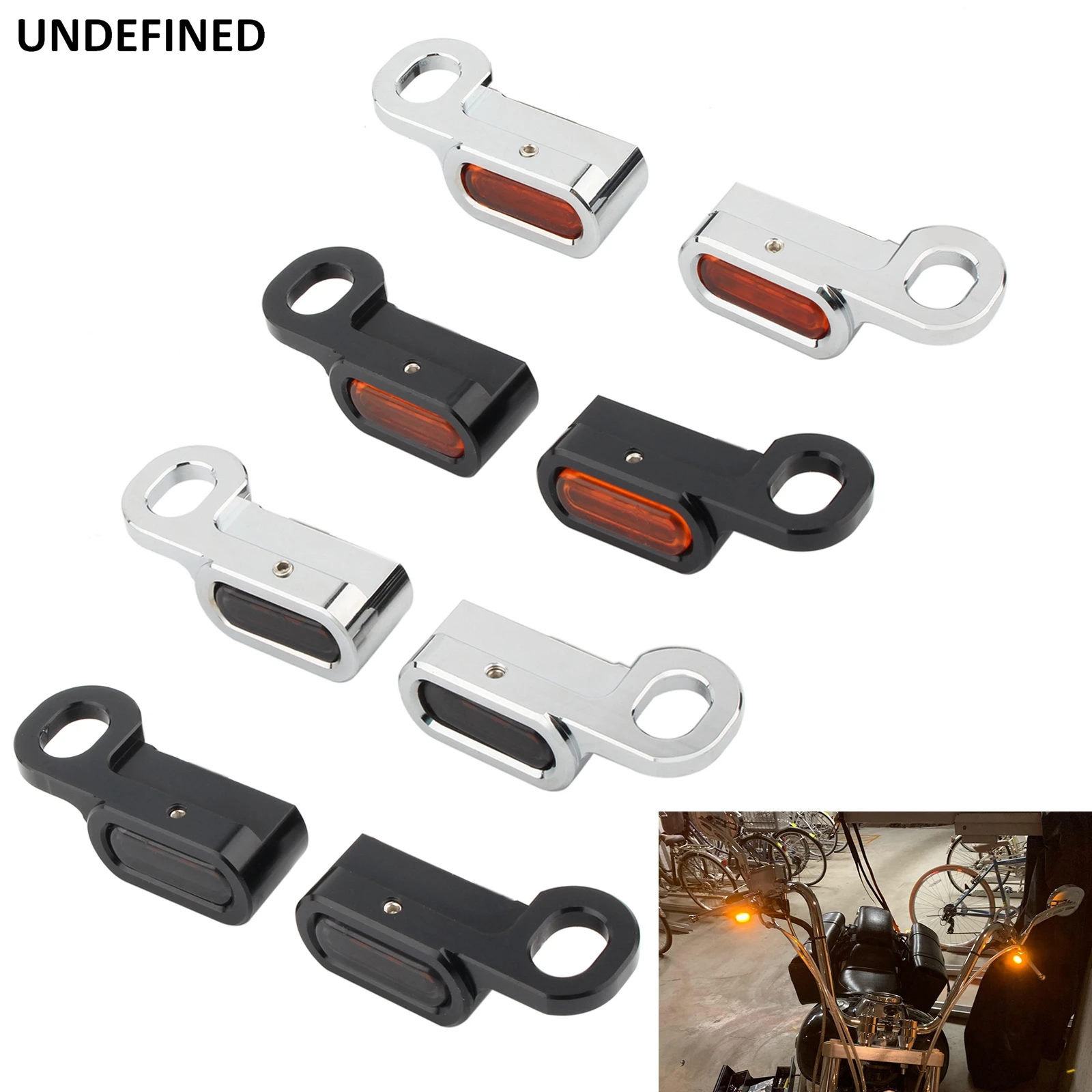 

Motorcycle Turn Signal Indicators Amber LED Running Lights Handlebar Control Mini Blinker For BMW R 18 Classic R18 Universal