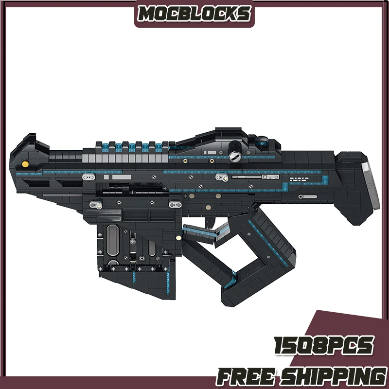 

City Wandering Earth Assault Rifle Flare gun Shooting Game Gun Model Building Blocks DIY Weapon Pistol Bricks Toys For Boy Gifts
