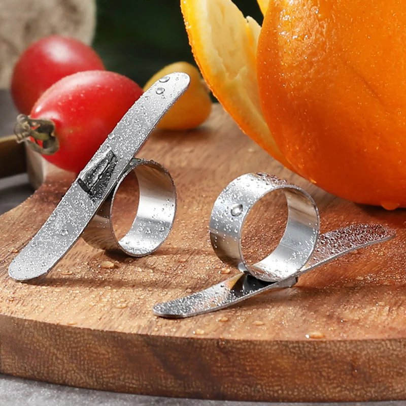 2Pcs Orange Peelers Stainless Steel Peeler Easy Open Lemon Parer Citrus Fruit Skin Remover Slicer Peeling Kitchen Gadgets - купить по