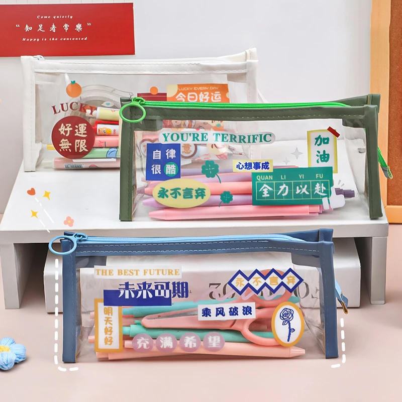 

Back to school korean stationery cute pencil case kawaii pencil case school supplies pencil pouch stationary