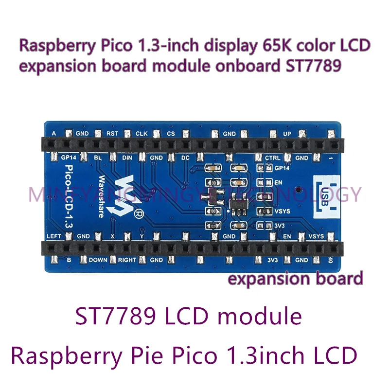 

1PCS/LOT Pico-LCD-1.3 Raspberry Pico 1.3inch Display 65K Color LCD Expansion Board Module Onboard ST7789