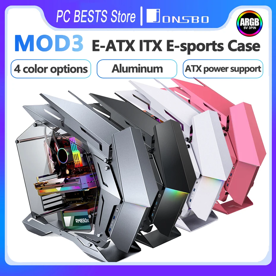 Jonsbo MOD3 E-ATX E-sports Case ATX MATX ITX All Aluminum Ga
