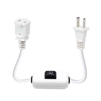 16 awg white on off on 2 prong outlet polarized extension cord with switch for chargers lamp power adapter extension power cord