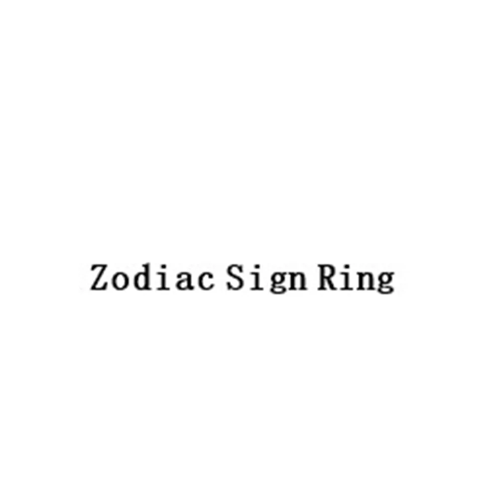 

2021 New Design 12 Zodiac Sign Jewelry Handmade Engraving Texture Stainless Steel Horoscope Gold Zodiac Rings For Women