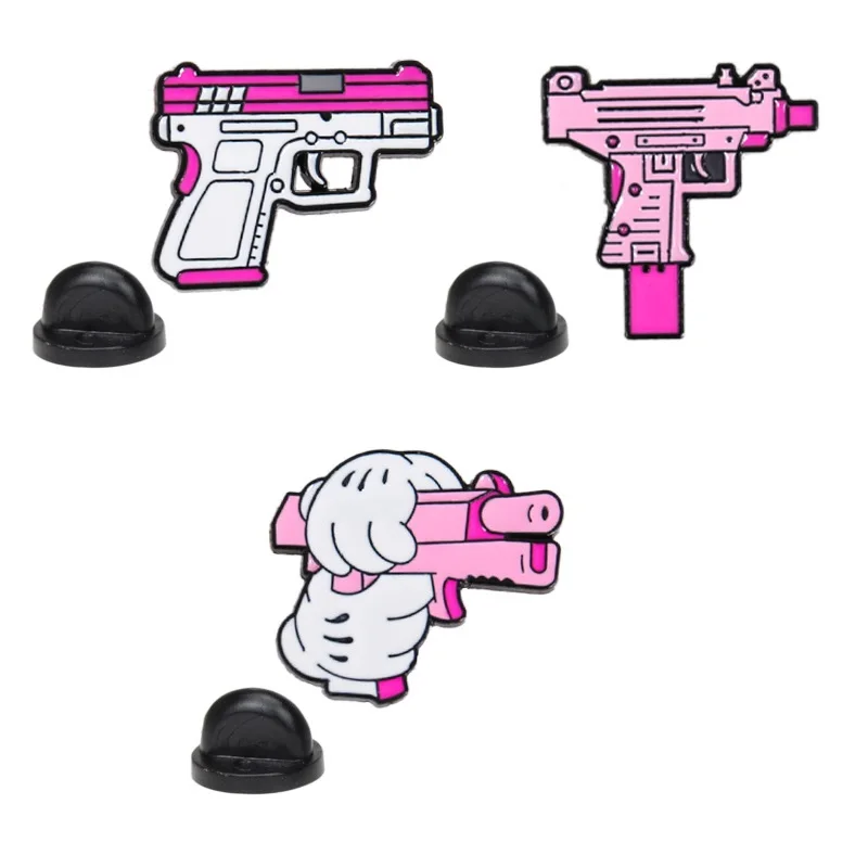 Креативная мультяшная розовая эмалированная булавка металлическая брошь на