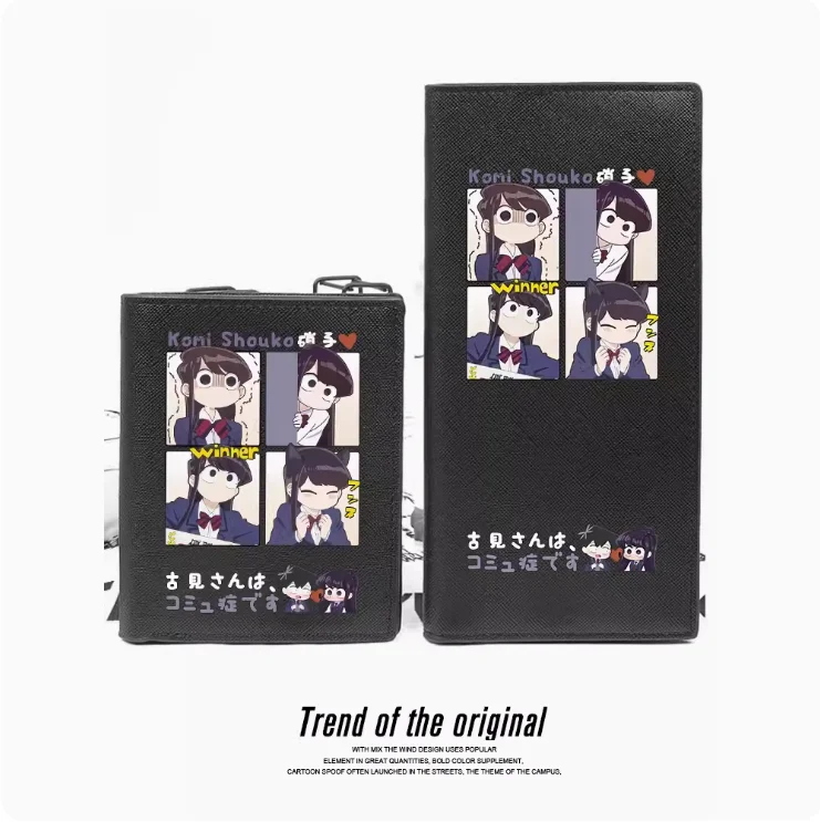 Аниме Komi-san wa модные кошельки Komyushou desu из искусственной кожи кошелек для карт