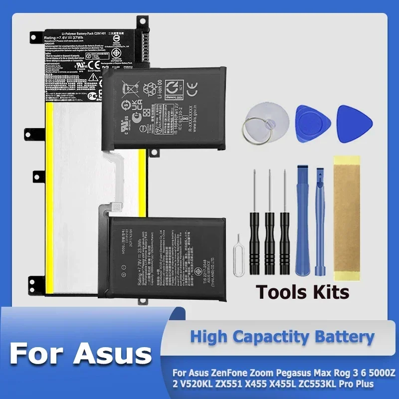 C11P1508 C11P1609 C11P1616 Аккумулятор для Asus ZenFone Zoom Pegasus Max Rog 3 6 5000Z 2 V520KL ZX551 X455 X455L ZC553KL Pro Plus