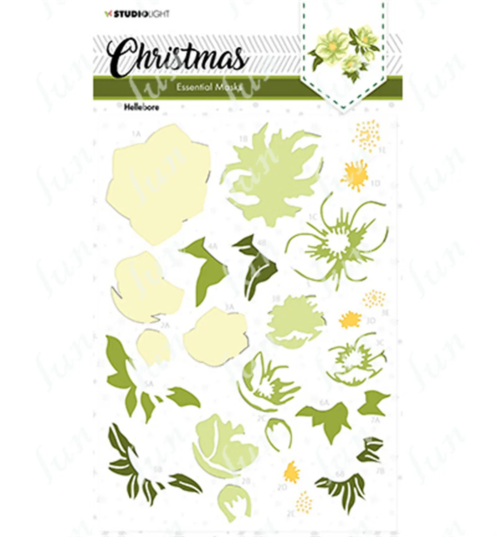 

Helleborus Flower Layering Stencils DIY Scrapbooking Diary Decoration Embossing Template Paper Card Photo Album Making Handmade