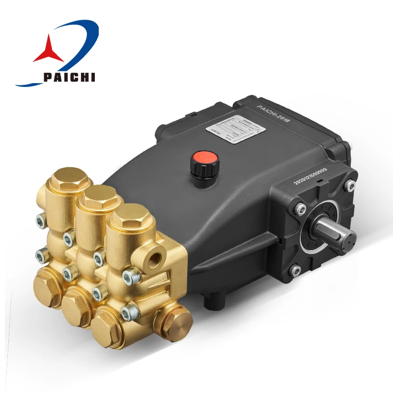 

Pai Chi High Pressure Washer Parts High Pressure Pump 150BAR 2200PSI 50L/MIN 13GPM(U.S.) reciprocating triplex plunger pump