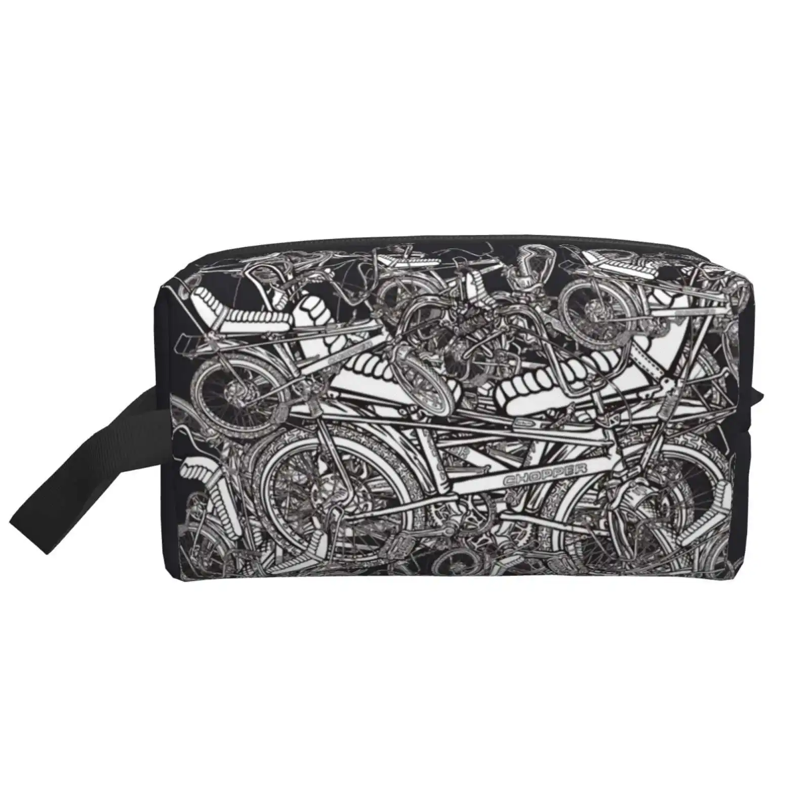 Choppers Bathroom Storge Bag Data Cable Pen Makeup Bags Mrwonderfool Greg Downie Chopper 1970S Cool Bike Banana Seat Ape