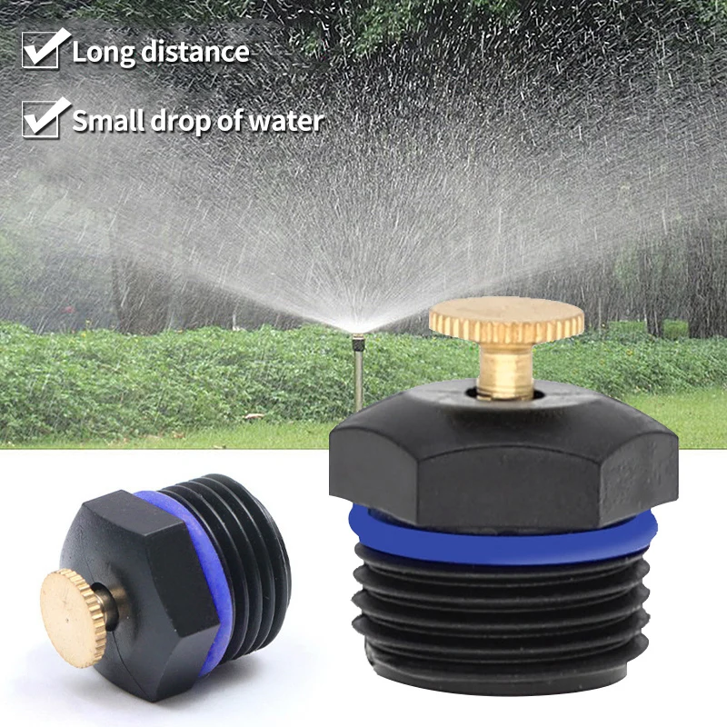 

10pcs Irrigation Nozzles Adjustable Garden Irrigation Sprinkler 1/2'' Thread Misting Spray Nozzle Garden Lawn Drip Irrigation