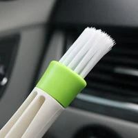1pcs car cleaning brush double ended air conditioner vent slit brush for bmw toyota tesla ford hyundai honda benz ford lexus kia